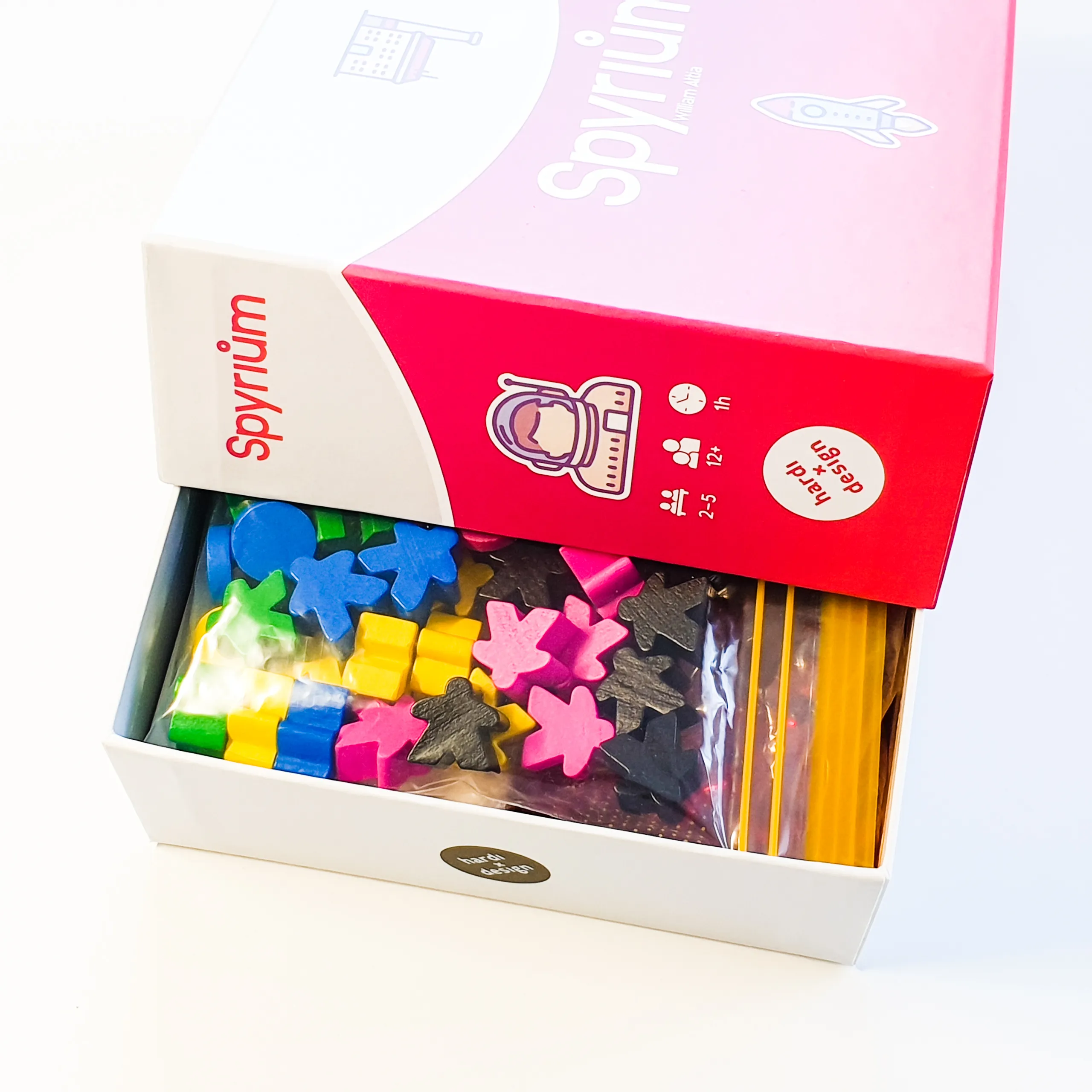 Spyrium game box slightly opened