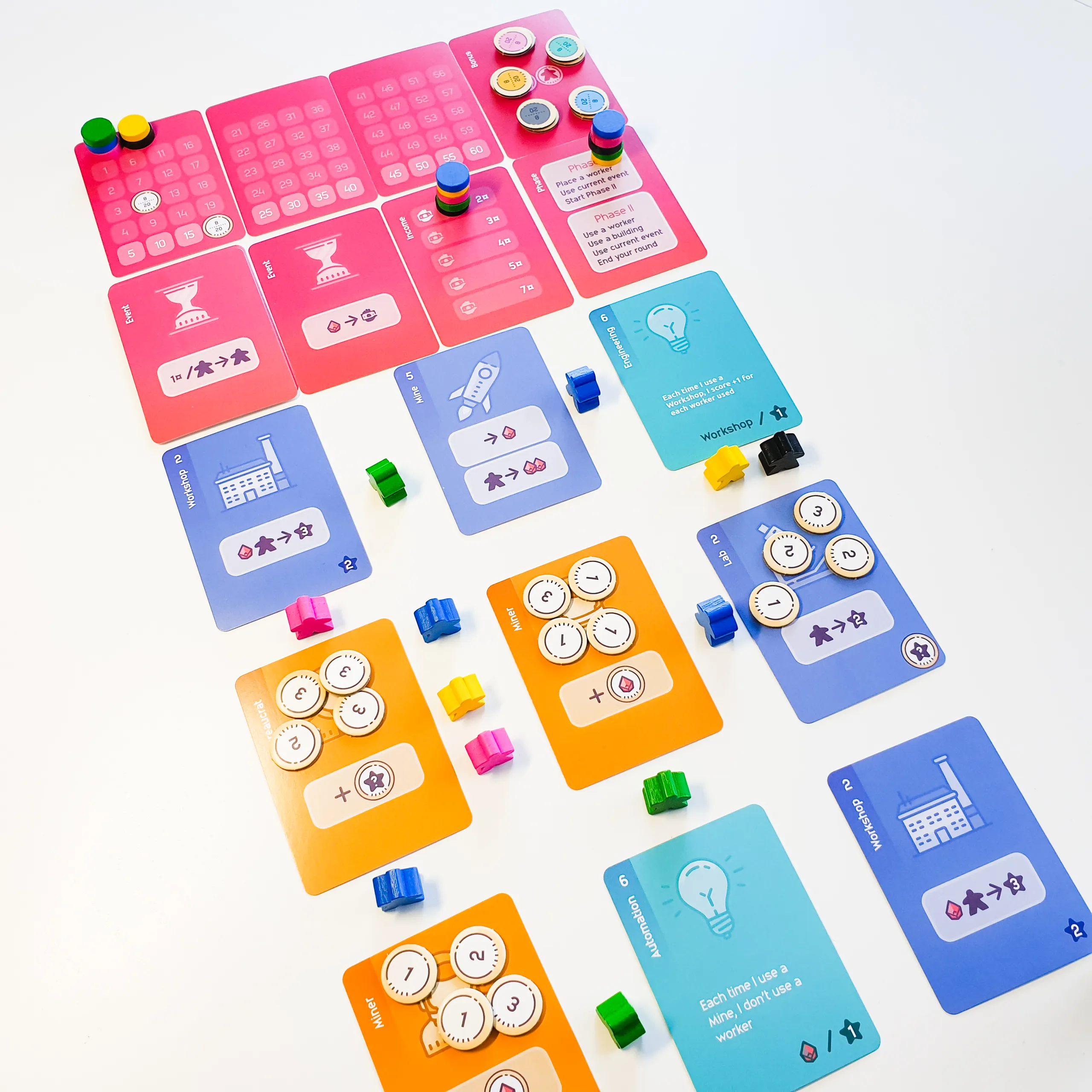 Spyrium game board on the table