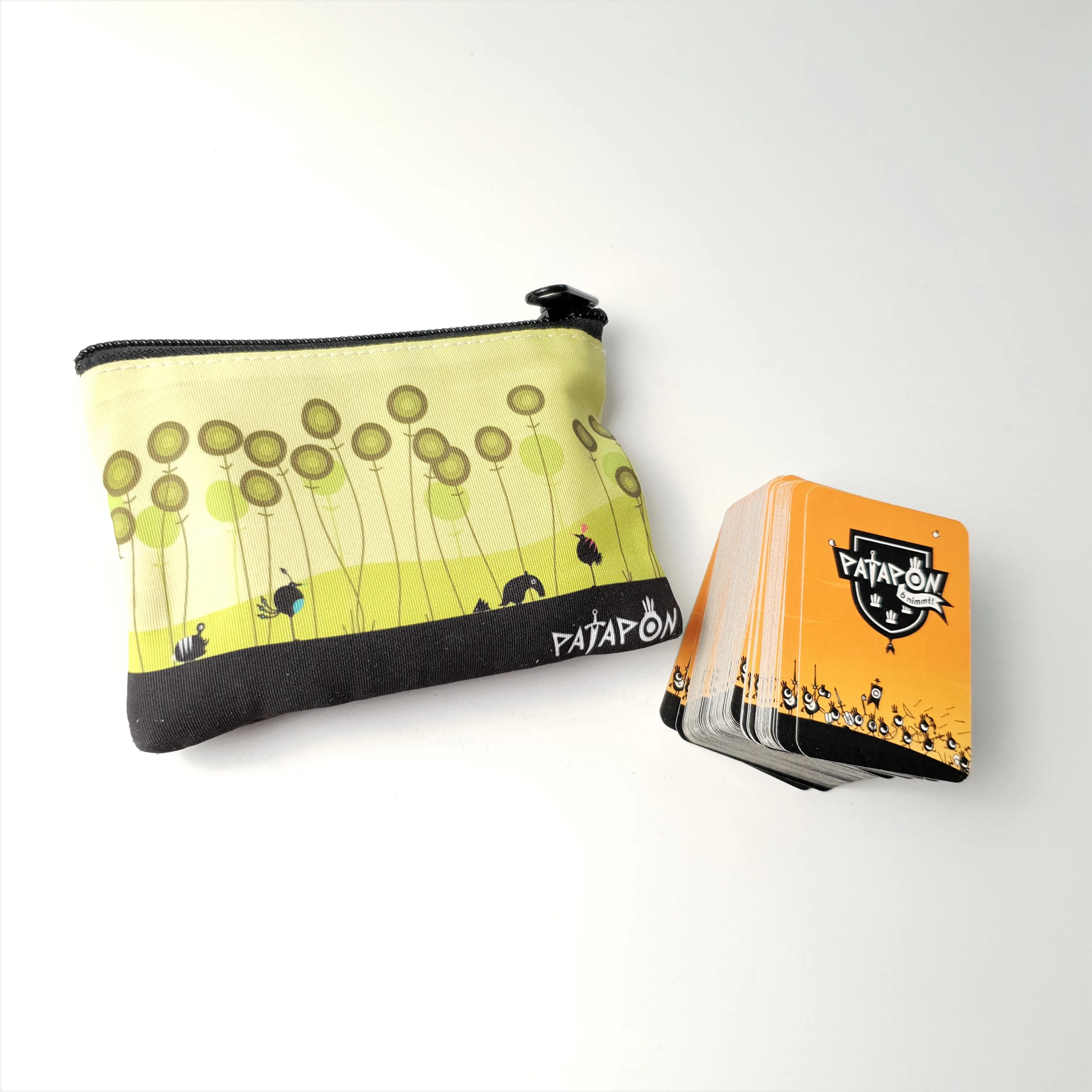 Pouch with the tiny deck of cards